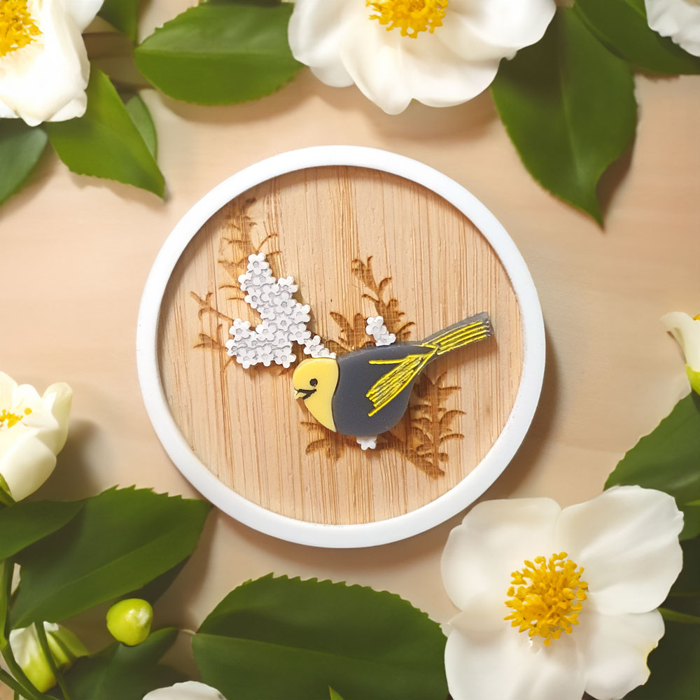 Mohua Brooch - Lost Kiwi Designs