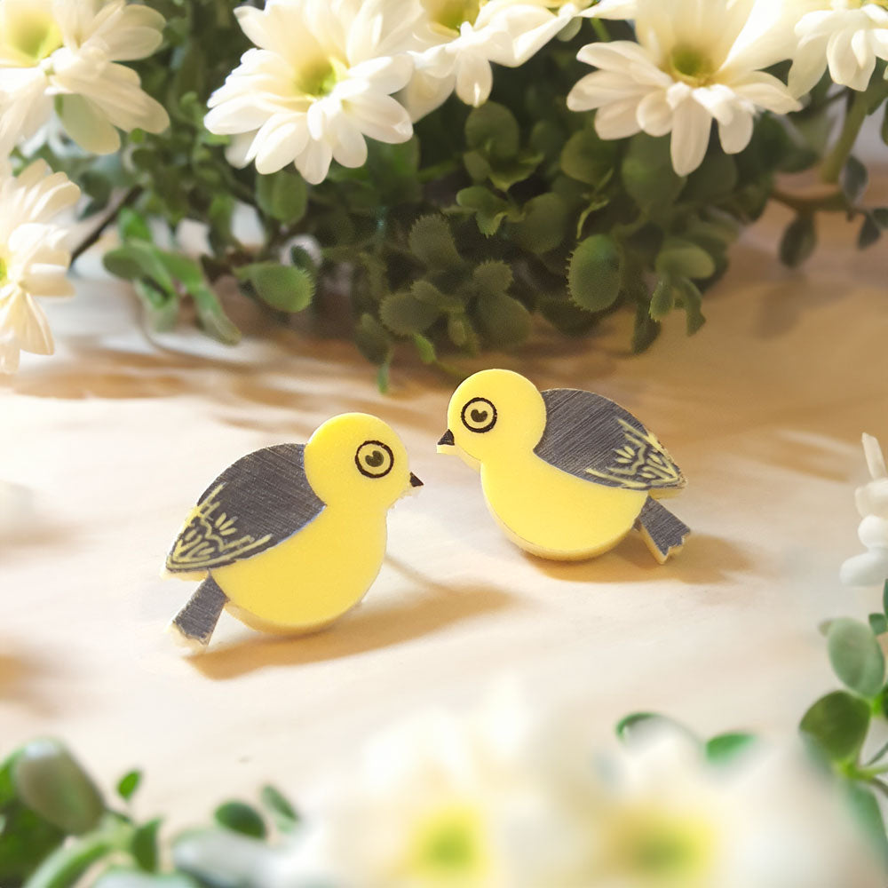Mohua Studs - Lost Kiwi Designs