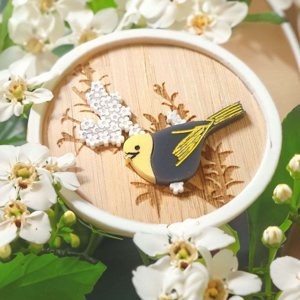 Mohua Brooch - Lost Kiwi Designs