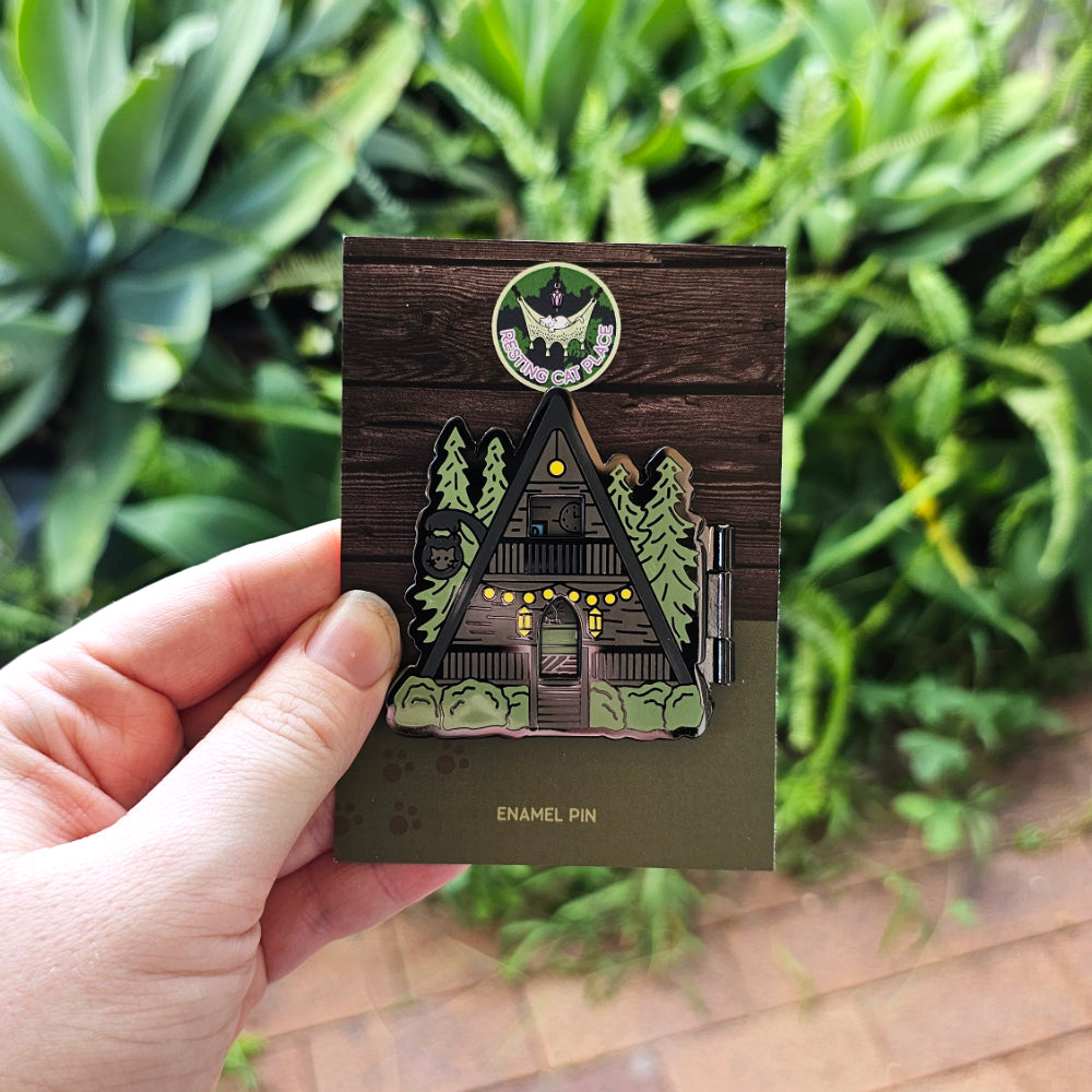 A-Frame Pin - Lost Kiwi Designs