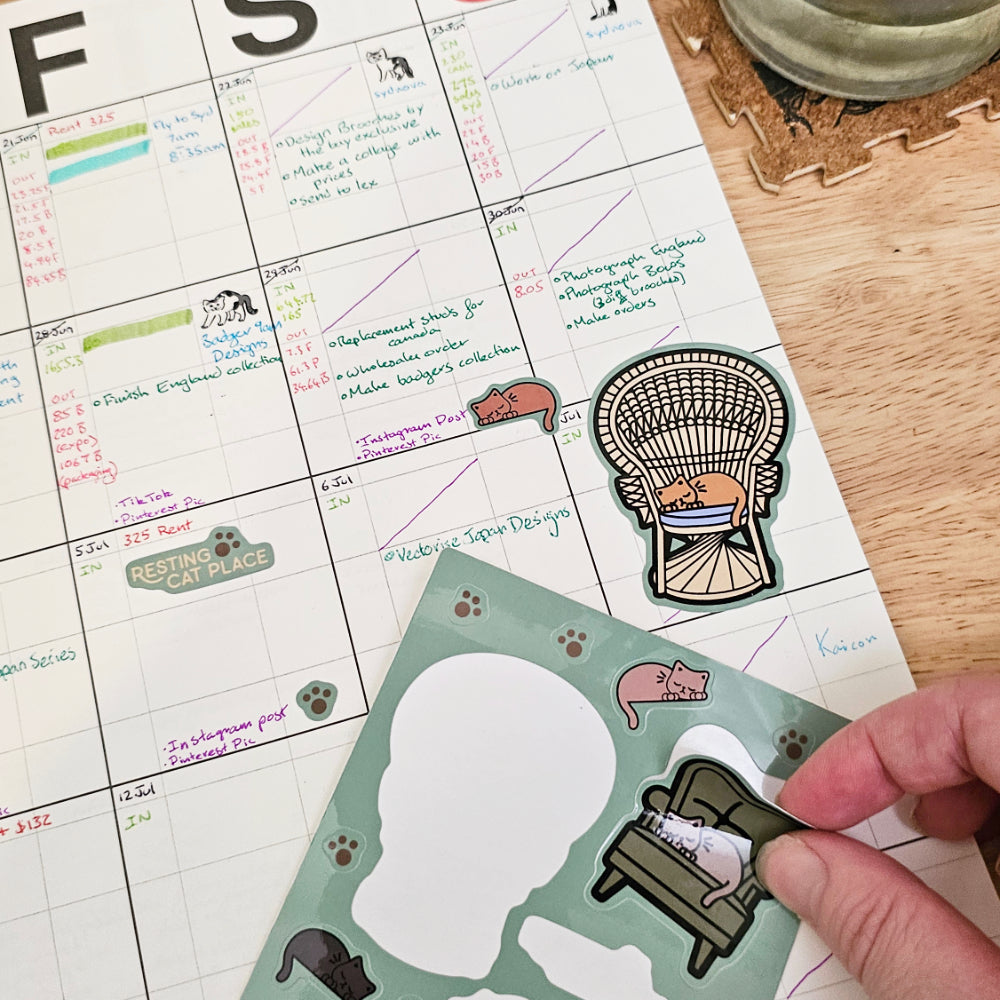 Sticker Sheet - Lost Kiwi Designs