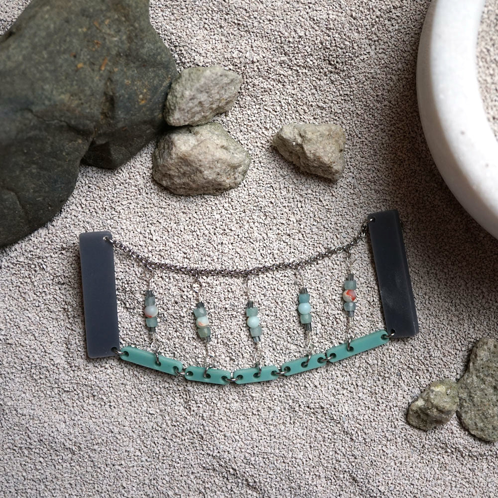 Swing Bridge Collar Brooch - Lost Kiwi Designs