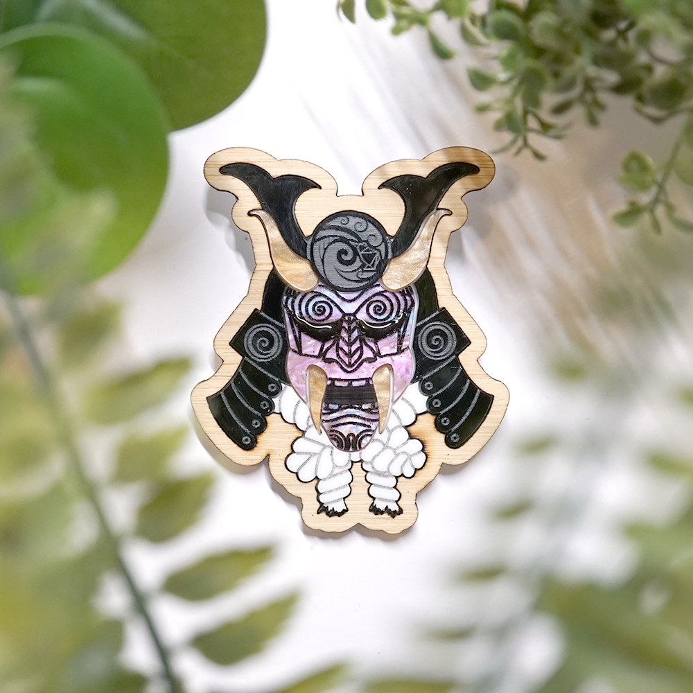 Oni Demon Brooch - Lost Kiwi Designs
