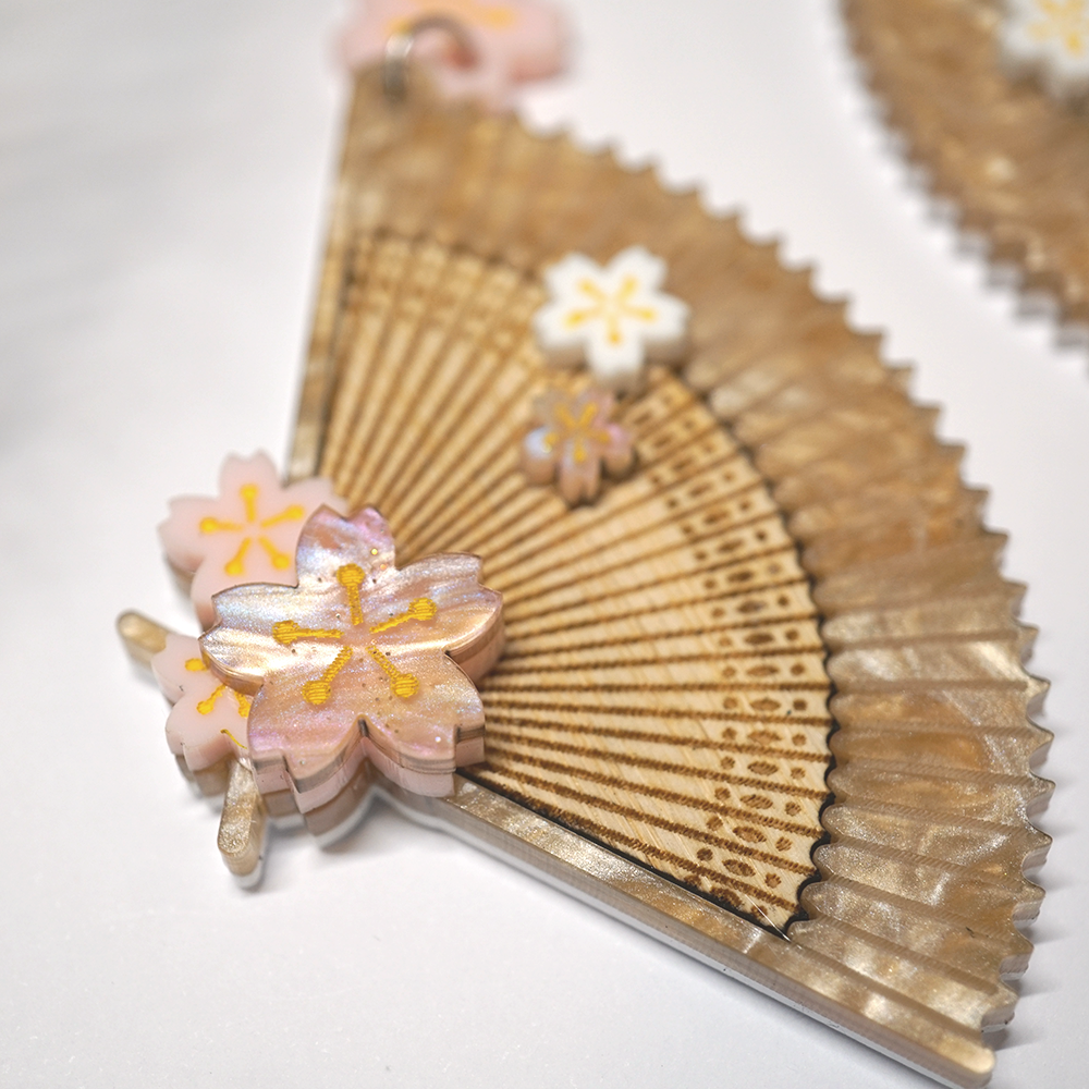 Sakura Statement Earrings - Lost Kiwi Designs