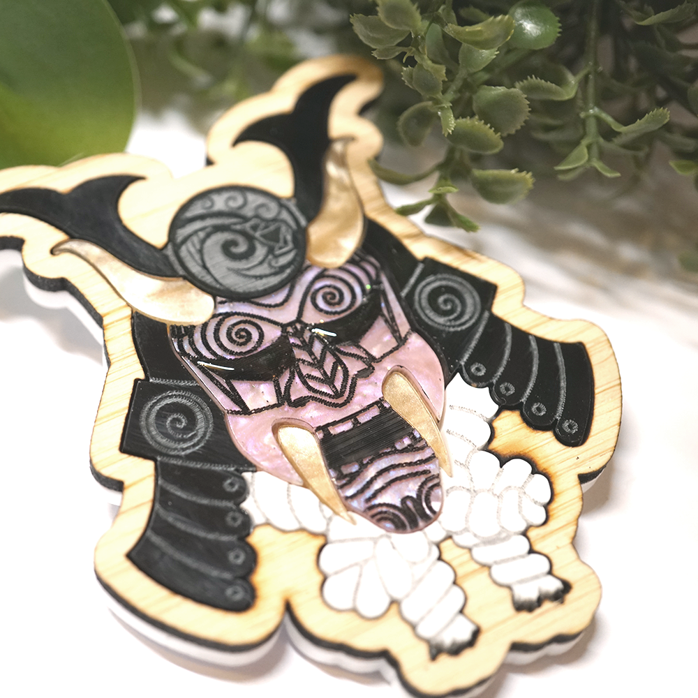 Oni Demon Brooch - Lost Kiwi Designs