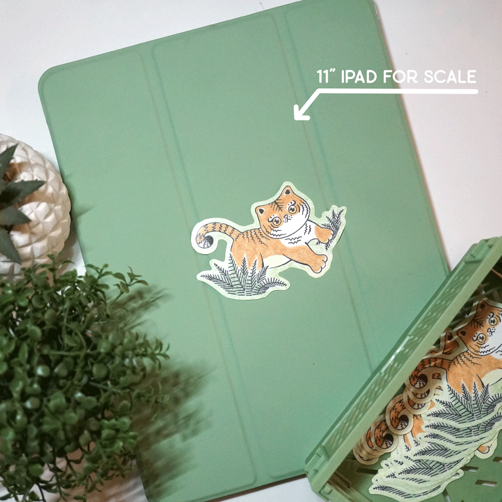 Little Tiger Sticker - Lost Kiwi Designs