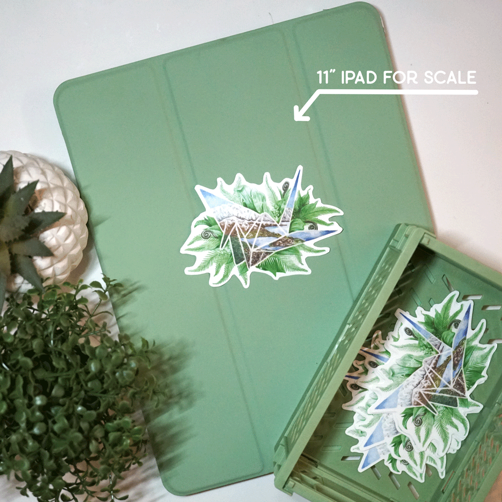 Origami Crane Sticker - Lost Kiwi Designs