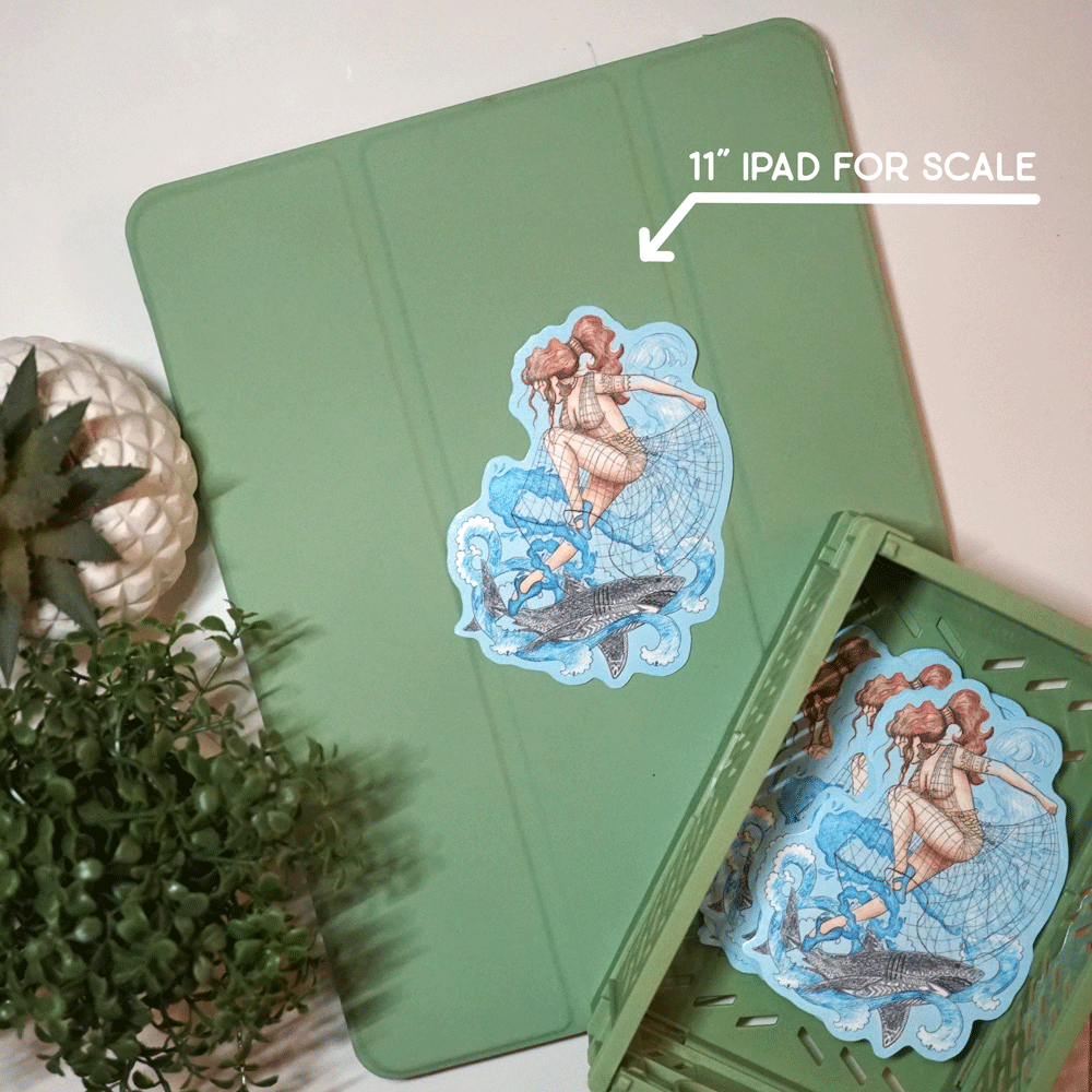 The Goddess Britomartis Sticker - Lost Kiwi Designs
