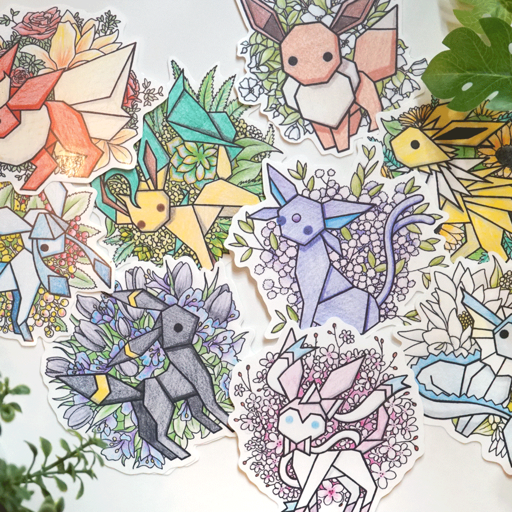 Eeveelution Sticker - Lost Kiwi Designs