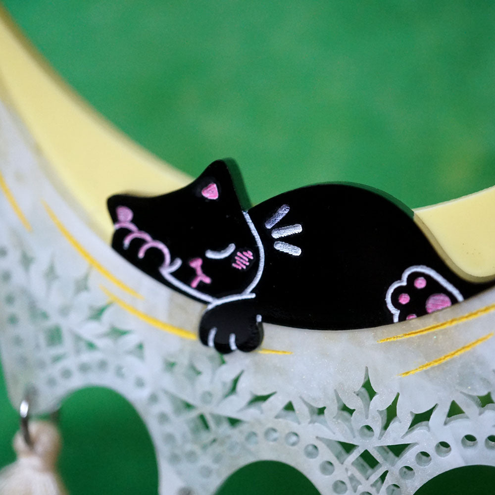 Chill Cat Hammock Necklace - Lost Kiwi Designs