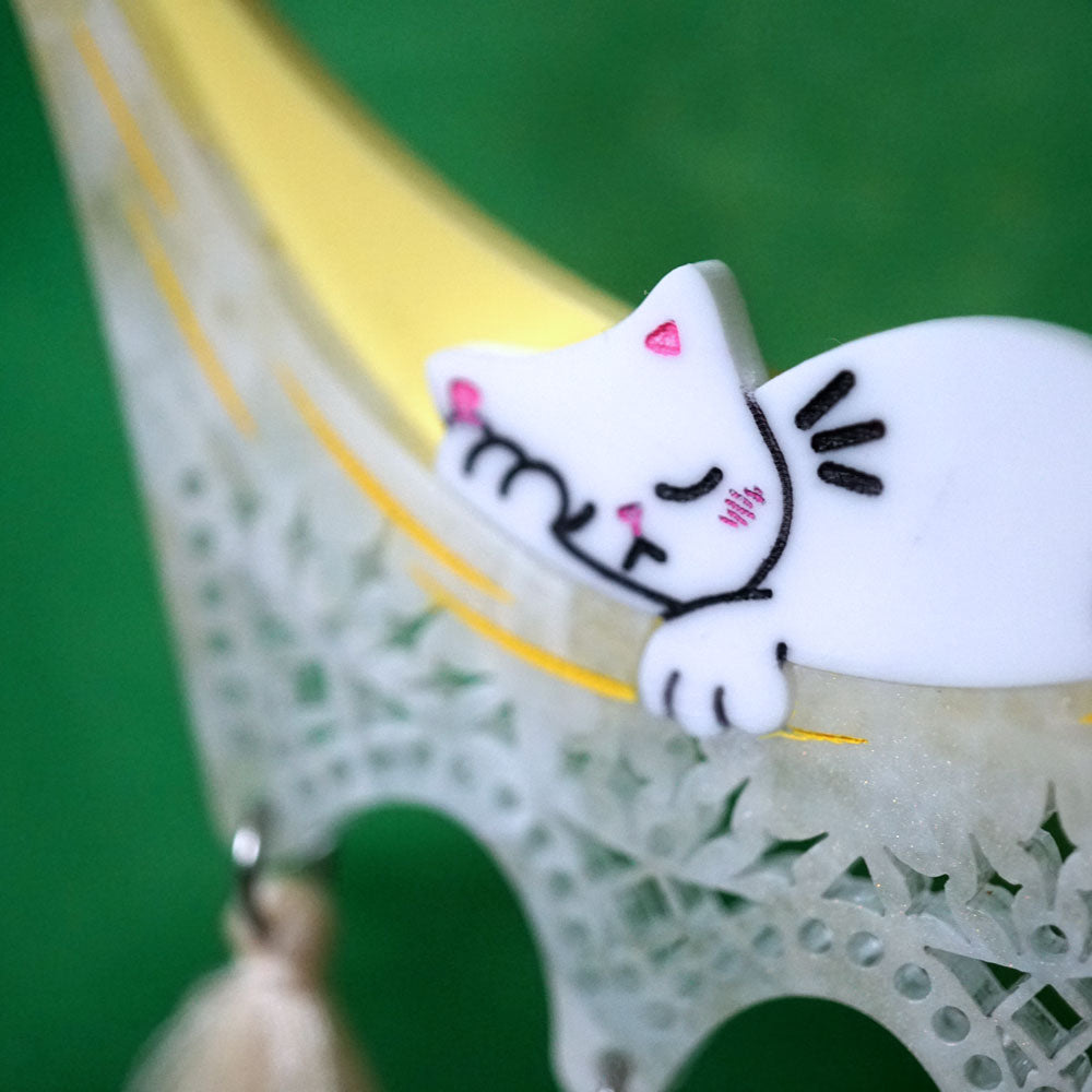 Chill Cat Hammock Necklace - Lost Kiwi Designs
