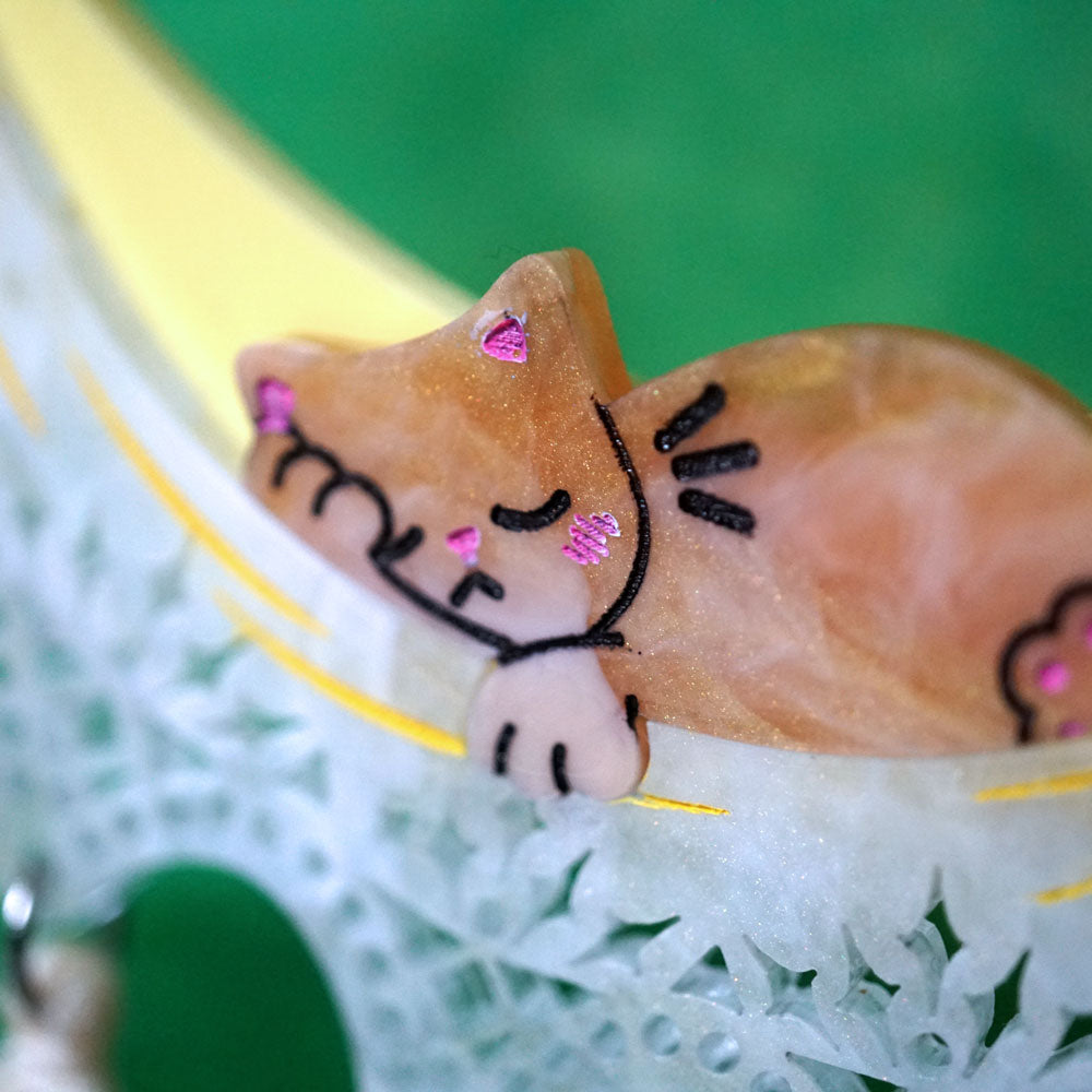 Chill Cat Hammock Necklace - Lost Kiwi Designs