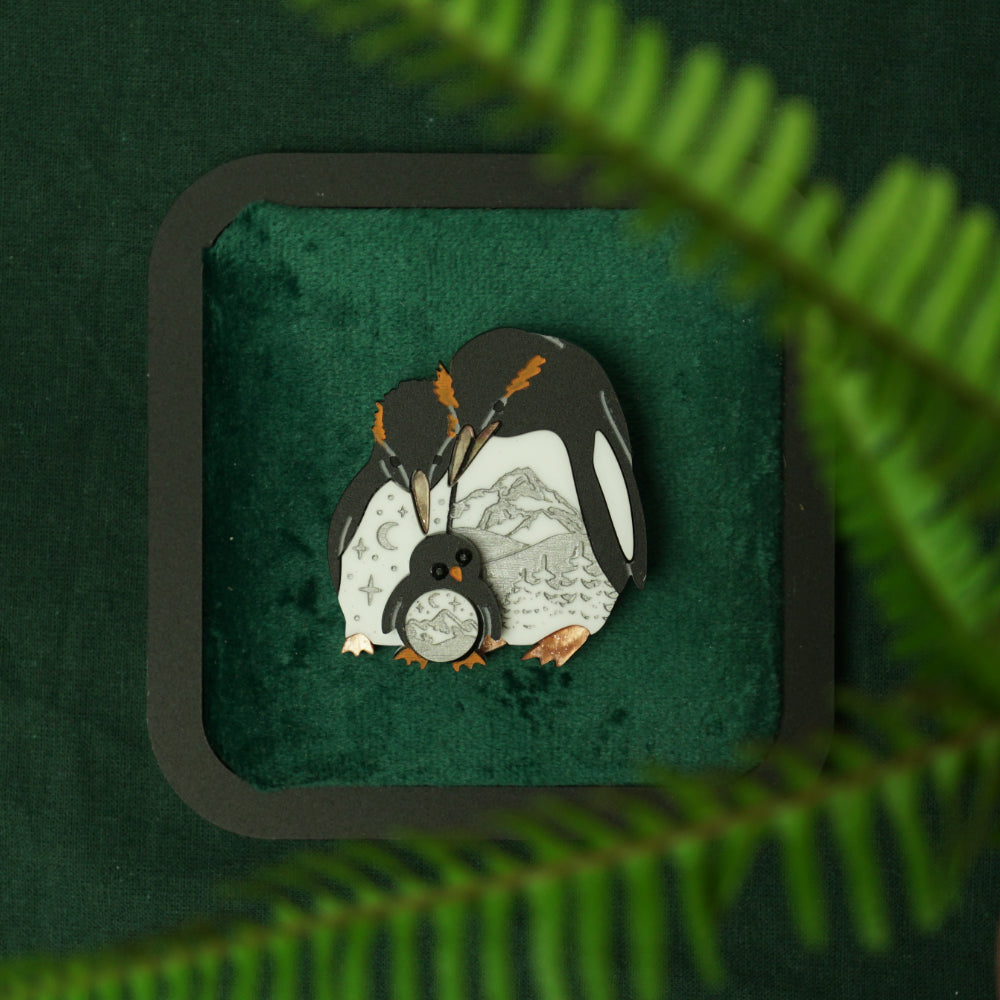 Penguin Brooch - Lost Kiwi Designs