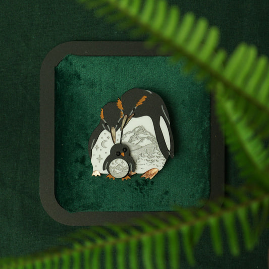 Penguin Brooch - Lost Kiwi Designs