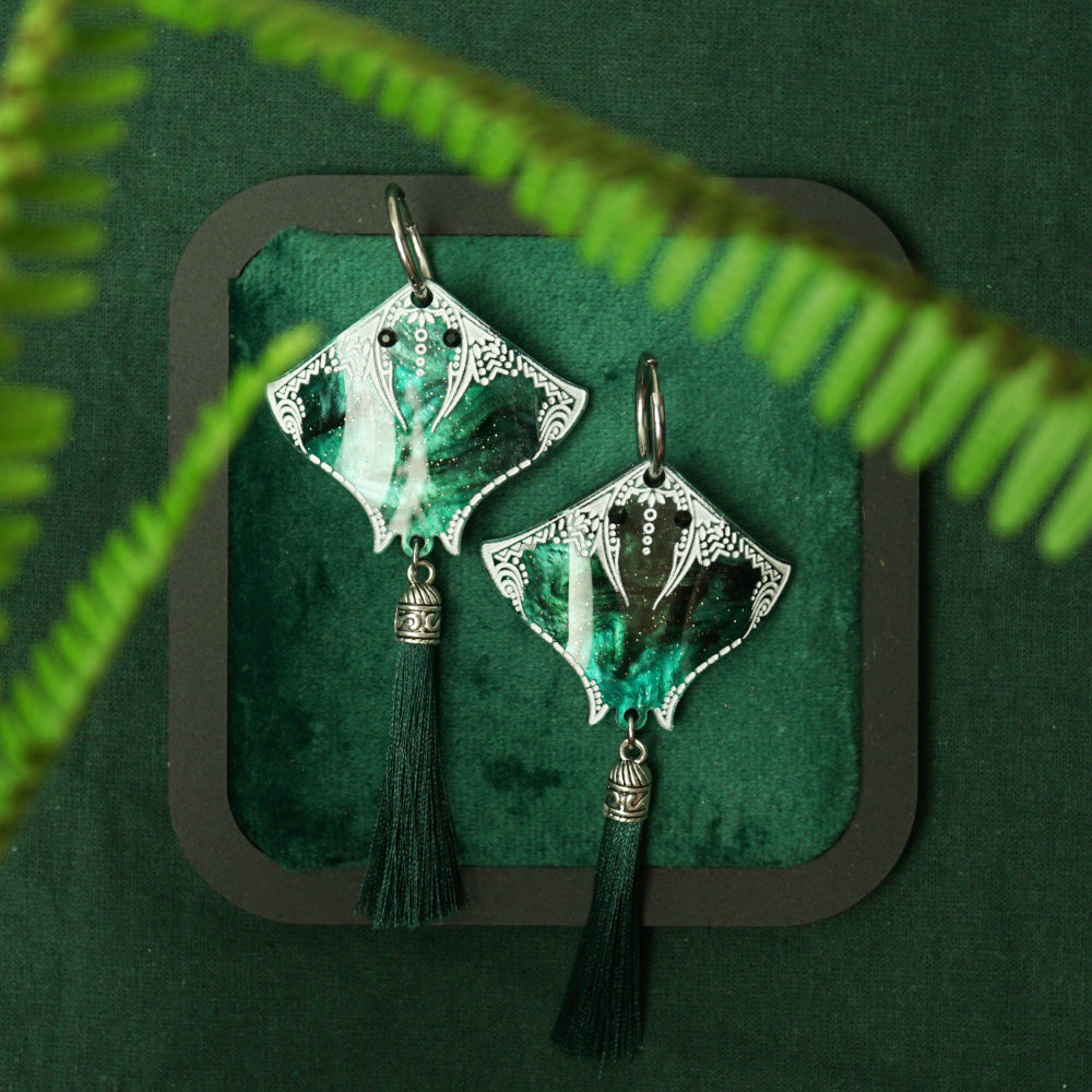 Stingray Earrings - Lost Kiwi Designs