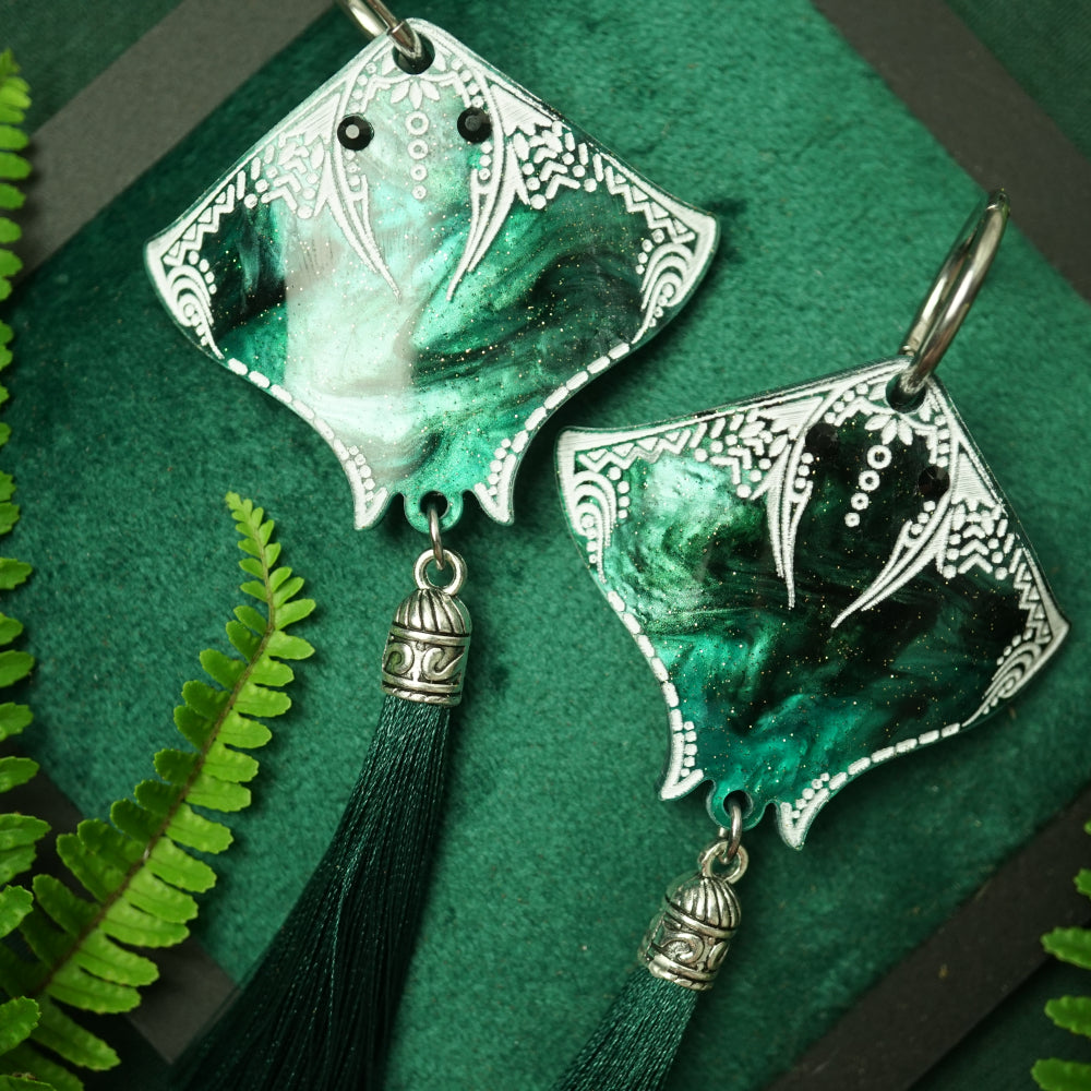 Stingray Earrings - Lost Kiwi Designs