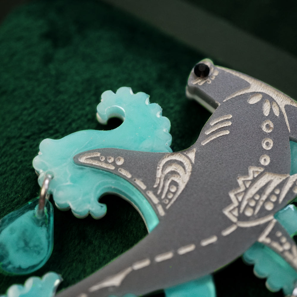 Hammerhead Brooch - Lost Kiwi Designs