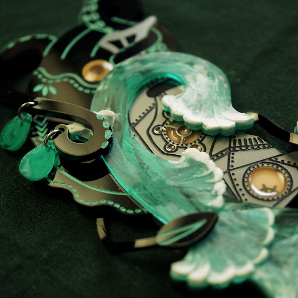 Nautilus Vs. Squid Necklace - Lost Kiwi Designs