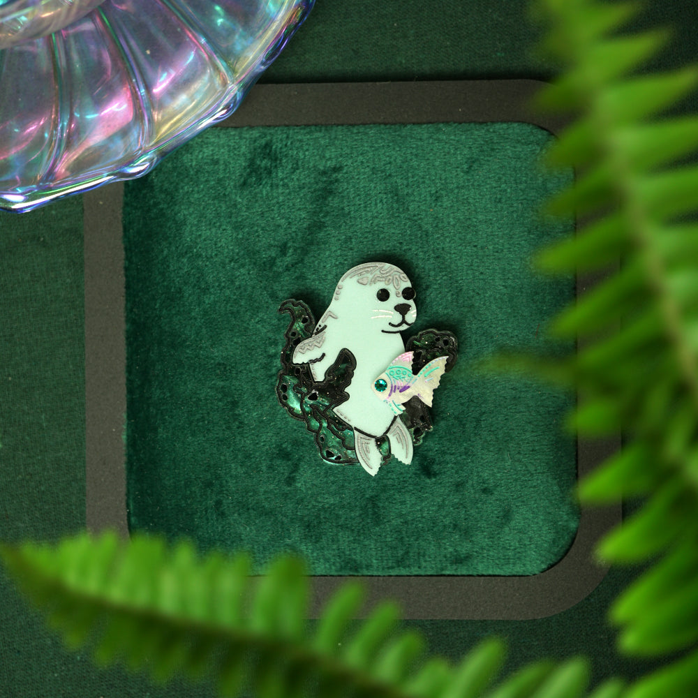 Seal Brooch - Lost Kiwi Designs