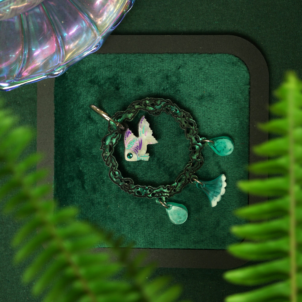 Kelp Loop Necklace & Earrings - Lost Kiwi Designs