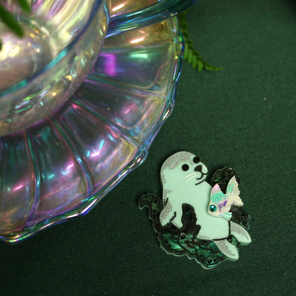 Seal Brooch - Lost Kiwi Designs