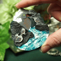 Blue Duck Brooch - Lost Kiwi Designs