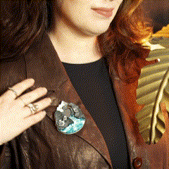 Blue Duck Brooch - Lost Kiwi Designs