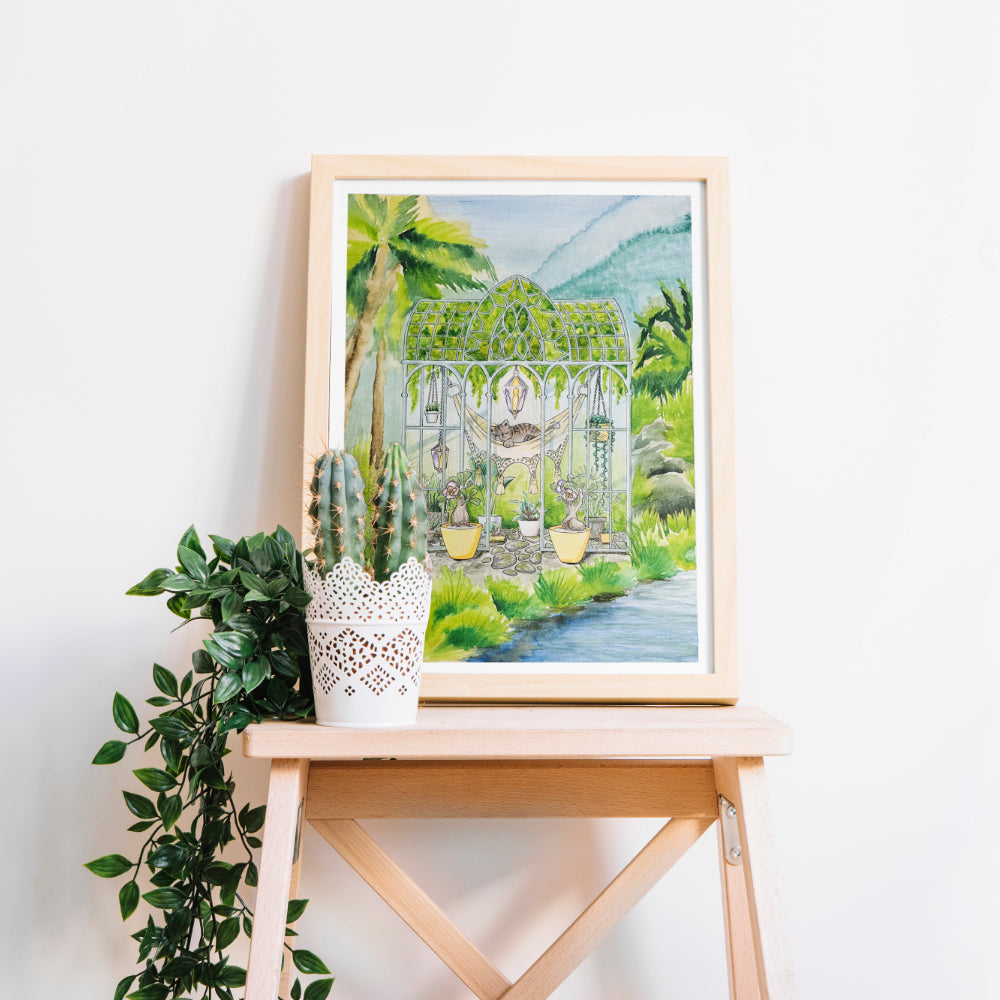Glasshouse Print - Lost Kiwi Designs