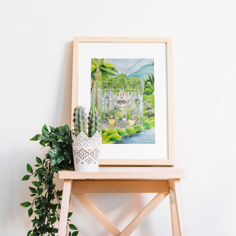 Glasshouse Print - Lost Kiwi Designs