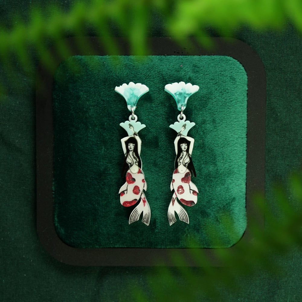 Koi Mermaid Earrings *Pre-Order* - Lost Kiwi Designs