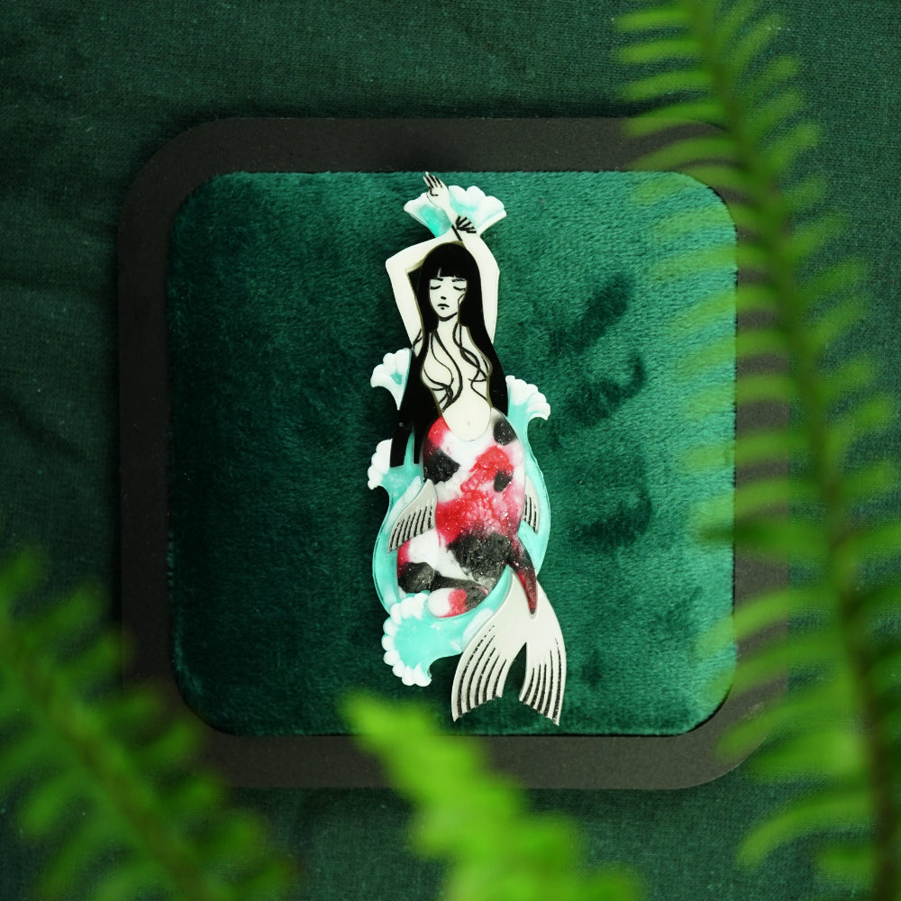 Koi Mermaid Brooch *Pre-Order* - Lost Kiwi Designs
