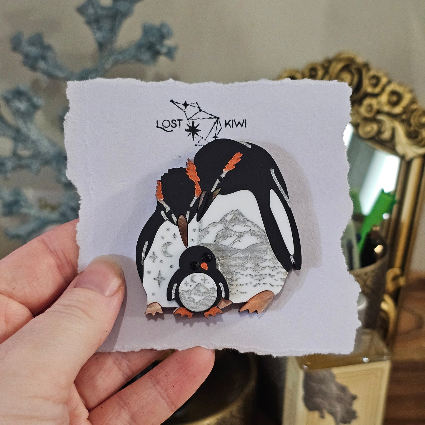 Penguin Brooch - Lost Kiwi Designs