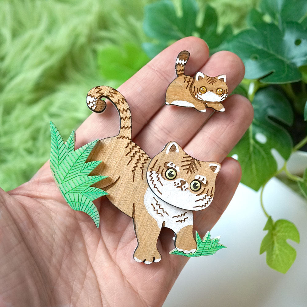 Little Tiger Brooch Set - Lost Kiwi Designs