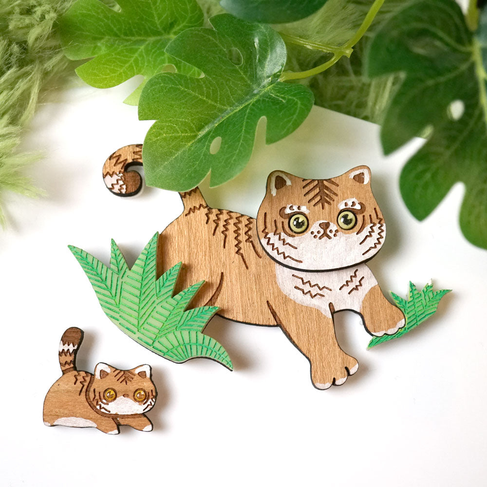 Little Tiger Brooch Set - Lost Kiwi Designs