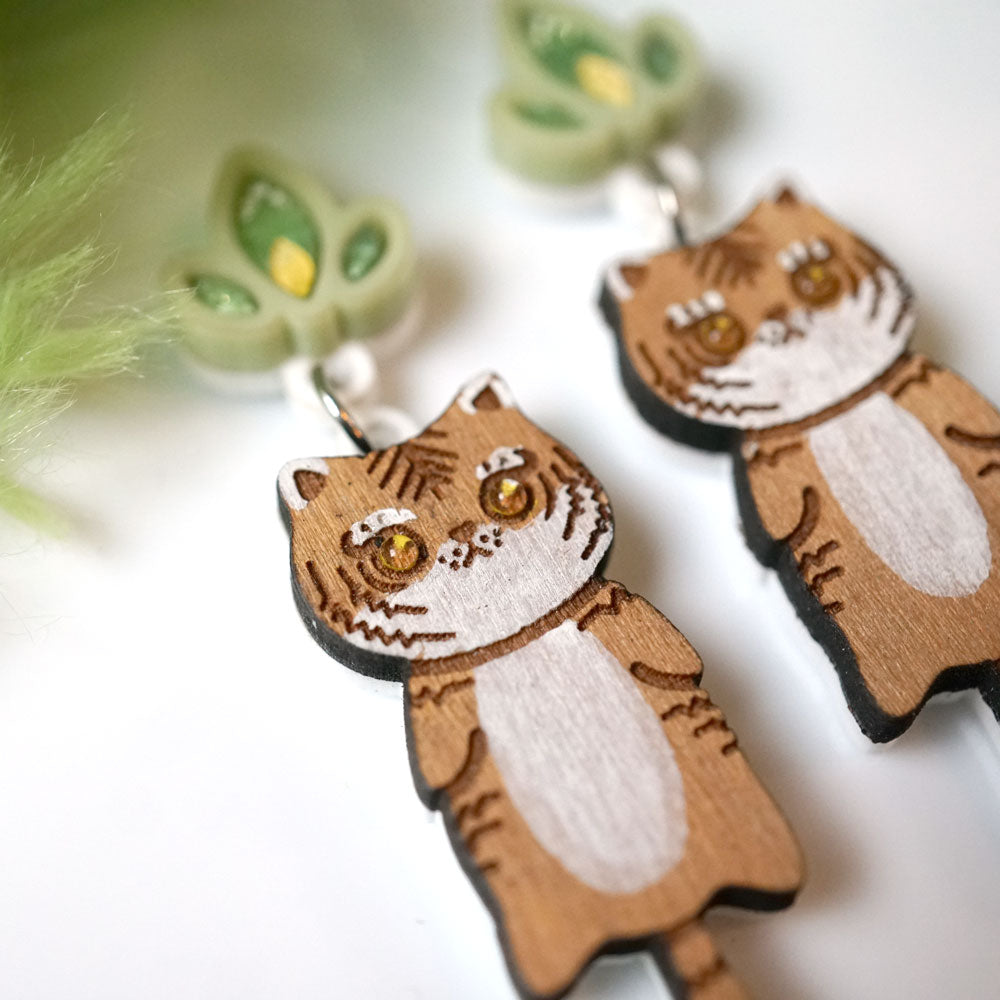 Little Tiger Earrings - Lost Kiwi Designs
