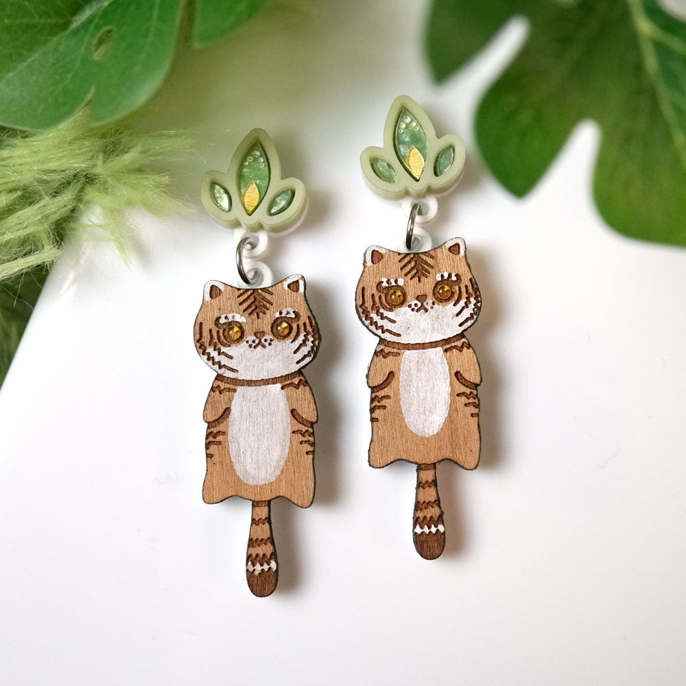 Little Tiger Earrings - Lost Kiwi Designs