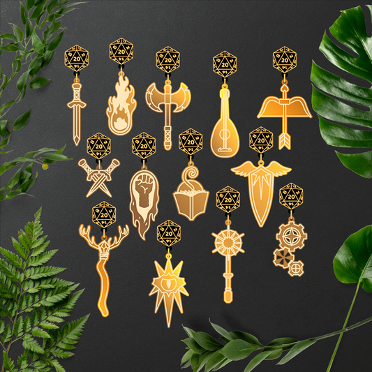 Character Class Earrings *Pre-Order* - Lost Kiwi Designs