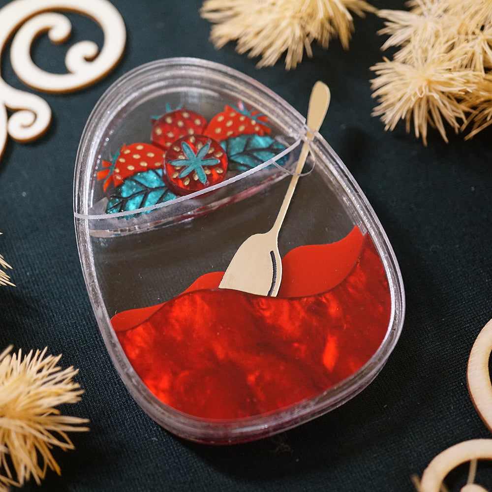Jam Jar Brooch - Lost Kiwi Designs