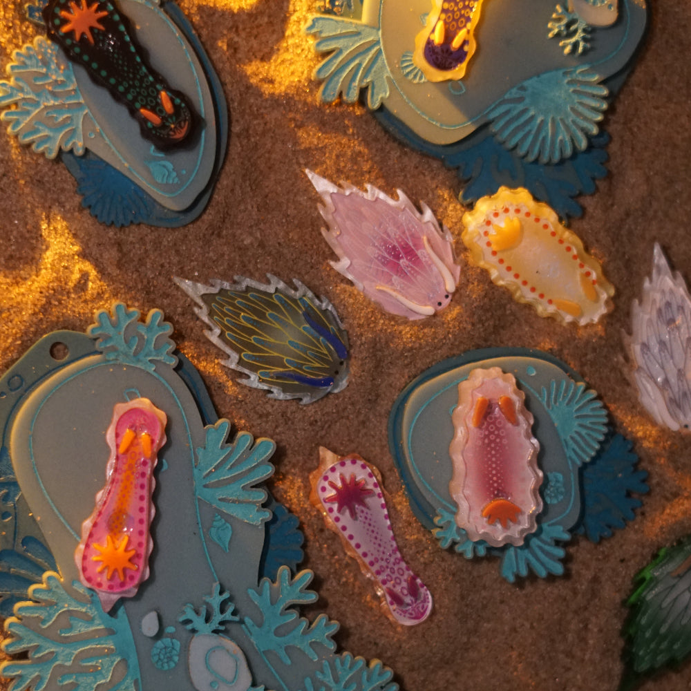 Nudibranch Magnetic Charms