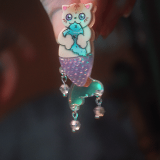 Meowmaid Mini Brooch *Pre-Order* - Lost Kiwi Designs