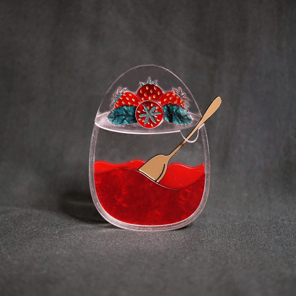 Jam Jar Brooch - Lost Kiwi Designs