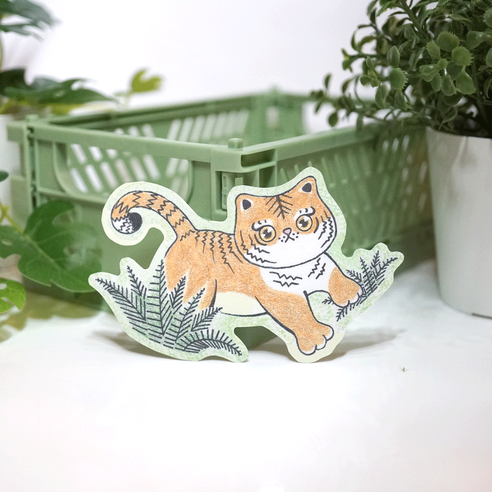 Little Tiger Sticker - Lost Kiwi Designs