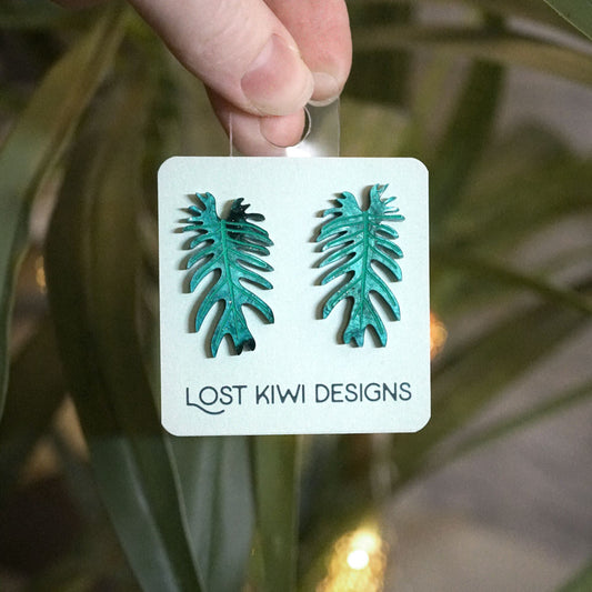 Philodendron Studs - Lost Kiwi Designs