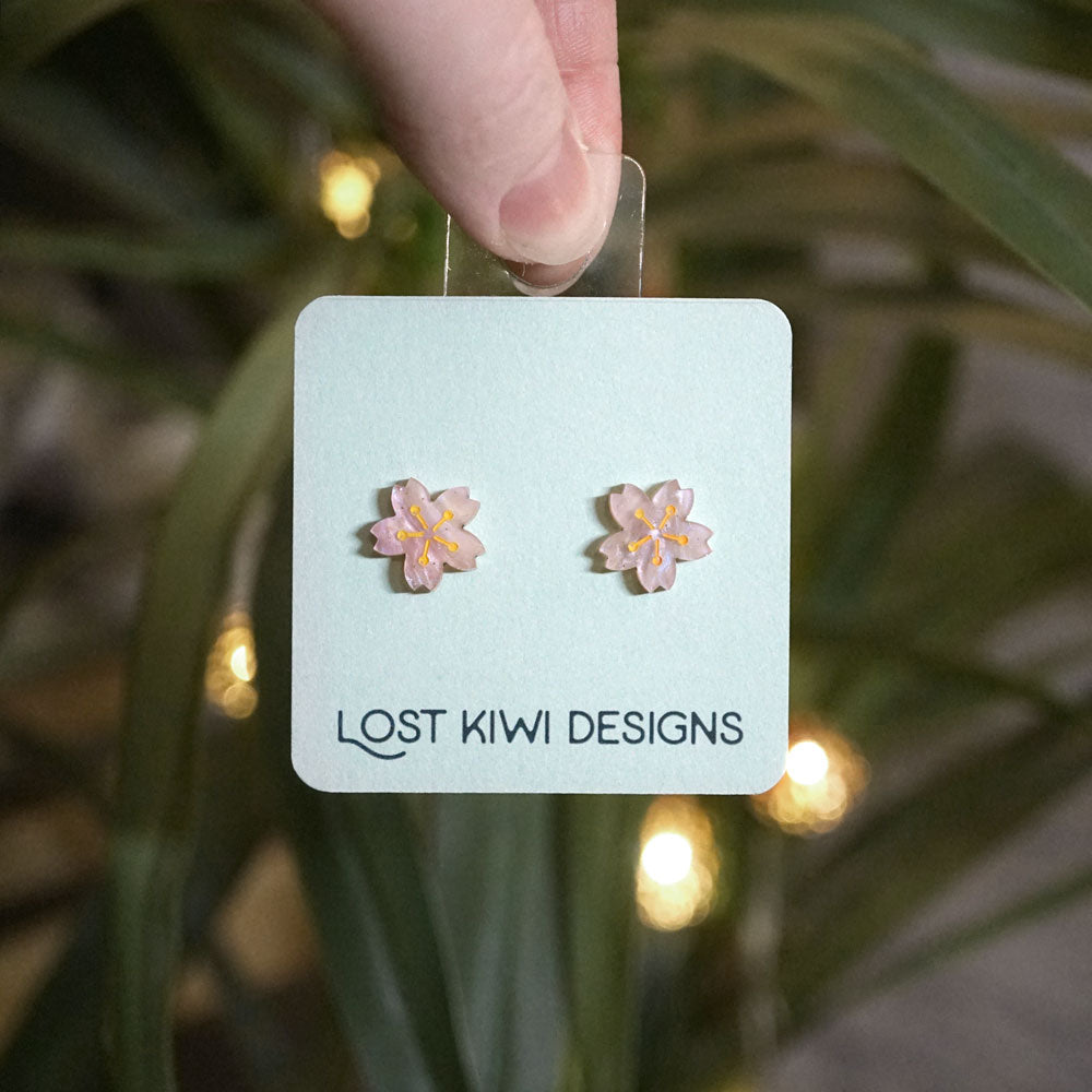 Sakura Blossom Studs - Lost Kiwi Designs