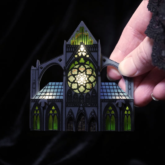 Cathedral *Light-Up* Brooch - Lost Kiwi Designs