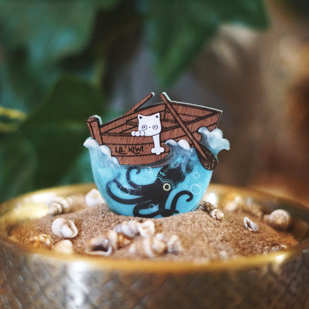 Lil' Kiwi Brooch - Lost Kiwi Designs