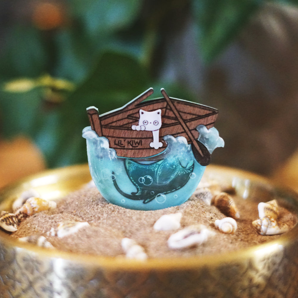 Lil' Kiwi Brooch - Lost Kiwi Designs