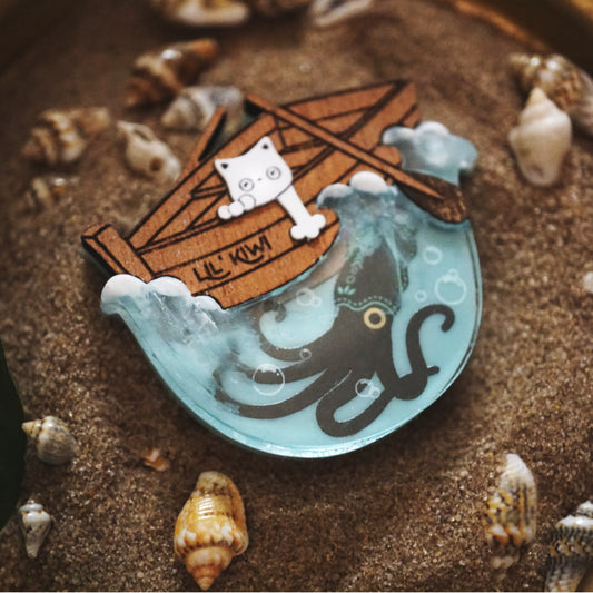 Lil' Kiwi Brooch - Lost Kiwi Designs