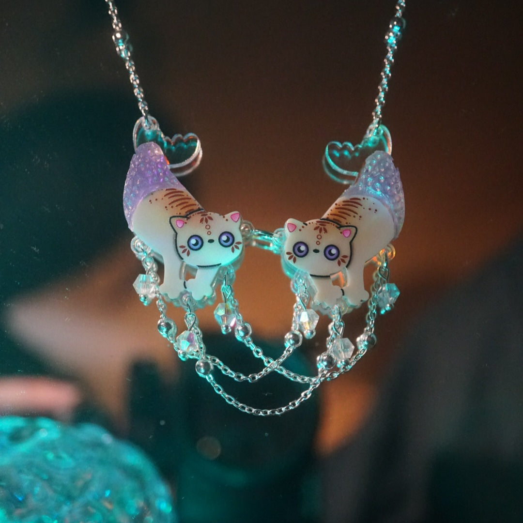 Meowmaid Necklace *Pre-Order* - Lost Kiwi Designs