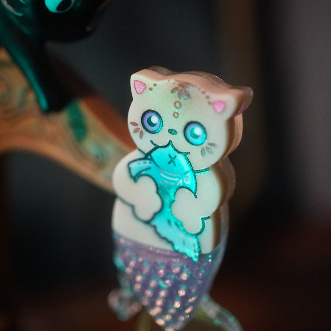 Meowmaid Mini Brooch *Pre-Order* - Lost Kiwi Designs